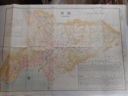 鎌倉市古地図　５３×９８センチ