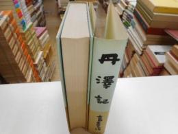 丹沢記　回想六十年沢登り賛山名考