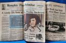 （英字新聞）THE COMMERCIAL APPEAL　1977年8月17日号／（英字新聞）Memphis Press-Scimitar 1977年8月17日号　エルヴィス・プレスリー訃報の新聞　2組セット