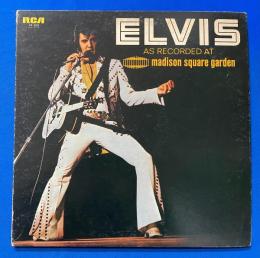 LPレコード　ELVIS PRESLEY/AS RECORDED AT MADISON SQUARE GARDEN