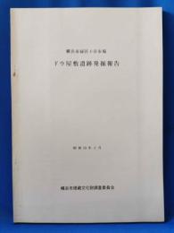 ドウ屋敷遺跡発掘報告 : 横浜市緑区十日市場
