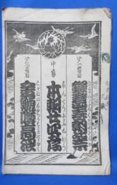 歌舞伎ほか 絵入り演目表  (こびき町)歌舞伎座 明治36年1月