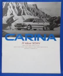 トヨタ CARINA FF 4door SEDAN セダン カタログ