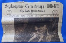 Shakespeare Tercentenary :1616-1916 The New York Times February 27.1916
