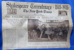 Shakespeare Tercentenary :1616-1916 The New York Times April 2.1916