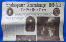 Shakespeare Tercentenary :1616-1916 The New York Times April 23.1916
