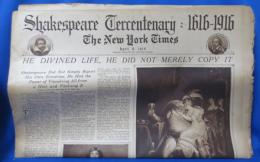 Shakespeare Tercentenary :1616-1916 The New York Times April 9.1916
