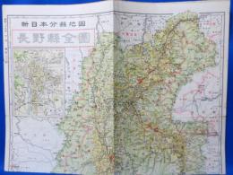 新日本分県地図 長野県全図