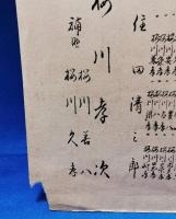 神奈川台湾亭で開催　「櫻川孝次　襲名四捨五年祝賀大演藝会番組表」「名披露目演芸会番組表」　2点