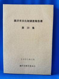 藤沢市文化財調査報告書 第30集