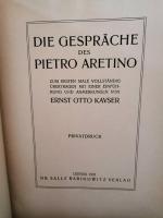 (独)　ピエトロ・アレティーノ談話集 die gespr〓che des pietro aretino