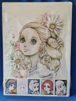 サンスター　少女キャラ下敷き　谷ゆきこ画　2枚
