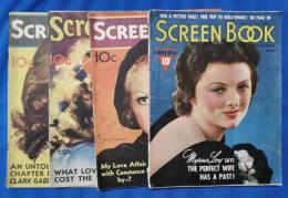 SCREEN BOOK MAGAZINE　1932年3・5・8月・1938年2月　不揃い4冊