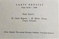 トルコ語　『Tarih Dergisi　Mart 1967』　歴史雑誌　1967年3月