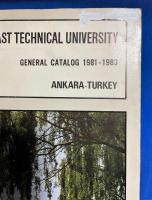 洋書　『MIDDLE EAST TECHNICAL UNIVERSITY　GENERAL　CATALOG 1981-1983』　中東工科大学総合カタログ 1981-1983