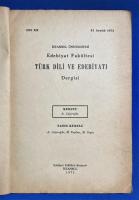 トルコ語　『T〓RK D〓L〓 VE EDEB〓YATI Dergisi　Cilt XX 』　トルコ語と文学のジャーナル　第20巻