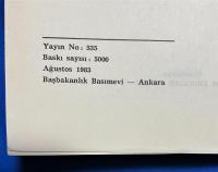 トルコ語　『ERMENI KOM〓TELER〓N〓N A'M〓L ve HAREKAT-I 〓HT〓LAL〓YYES〓 〓'l〓n-〓 Me〓rutiyyet'den Evvel ve Sonra』 アルメニア委員会の活動と運動 立憲君主制の前と後