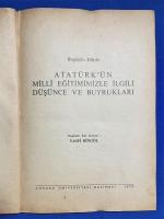 トルコ語洋書　『ATATÜRK'ÜN MİLLİ EĞİTİMİMİZLE İLGİLİ DÜŞÜNCE VE BUYRUKLARI』 私たちの国民教育に関するアタチュルクの考えと戒め