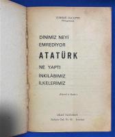 トルコ語　『Dinimiz neyi emrediyor ATATURK ne yapt〓 〓NKIL〓BIMIZ 〓LKELER〓M〓Z (〓l〓veli 4. Bask〓)』 私たちの宗教は何を命じているのでしょうか？アタチュルクは何をしたのですか？ 私たちの革命的原則 (増補第4版)