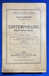 フランス語　『CONTEMPORAINS 〓TUDES ET PORTRAITS LITT〓RAIRES SIXI〓ME S〓RIE』 コンテンポラリー文学研究と肖像画 シリーズ第 6 弾