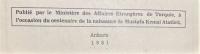 トルコ語　『CITATIONS de Mustafa Kemal ATAT〓RK』 ムスタファ・ケマル・アタチュルクの引用
