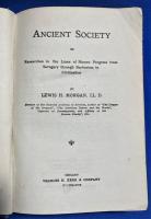 洋書　『ANCIENT SOCIETY OR Researches in the Lines of Human Progress from Savagery through Barbarism to Civilization』 古代社会。あるいは、野蛮な生活から人類の進歩につながる研究