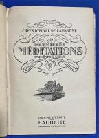 フランス語　『LES　CHEFS D'OEUVRE DE LAMARTINE　PREMIERES　MEDITATIONS　PO〓TIQUES』　ラマルティーヌの傑作 最初の詩的瞑想