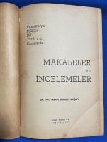 トルコ語　『Etno〓rafya Folklor Dil Tarih v.d. Konularda
MAKALELER VE 〓NCELEMELER』　民族誌、民俗学、言語、歴史などに関する記事とレビュー