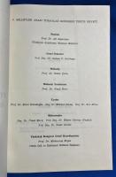 トルコ語　『BE〓〓NC〓 M〓LLETLER ARASI T〓RKOLOJ〓 KONGRES〓 〓stanbul, 23-28 Eyl〓l 1985 PROGRAM』 第5回国際トルコ学会イスタンブール 1985年9月23～28日プログラム
