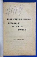 トルコ語　『evlilik akrabal〓k　T〓RLER〓　sosyal antropolojik yakla〓〓mla』　結婚親族関係の種類　社会人類学的アプローチ