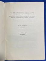 トルコ語　『VIII. T〓RK TAR〓H KONGRES〓 11-15 Ekim 1976 - Ankara GENEL PROGRAM』 トルコ歴史会議 1976年10月11日～15日 アンカラ 一般プログラム