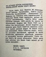 トルコ語　『NES〓N VAKFI　EDEB〓YAT YILLIGL　1979』　ネシン財団文学年 1979