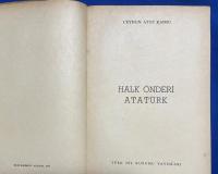トルコ語　『HALK 〓NDER〓 ATAT〓RK』 人民の指導者アタチュルク