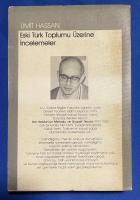 トルコ語　『Eski T〓rk Toplumu 〓zerine 〓ncelemeler』 古代トルコ社会に関する研究