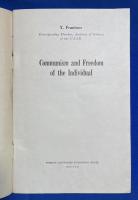 英文書　『Communism and Freedom of the Individual』