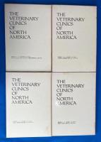 THE VETERINARY CLINICS OF NORTH AMERICA 獣医臨床シリーズ 1983年版 Vol.12/No.1～4　4冊　【ホルモン及びコルチステロイド療法/小動物のX線診断/体液と電解質平衝/動物の行動学】