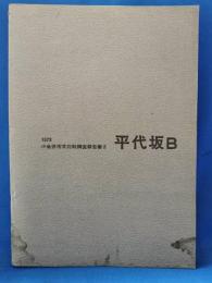 平代坂 : B 平代坂周辺の考古学的調査