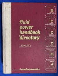 英文書 『fluid power handbook directory　1970/71』
