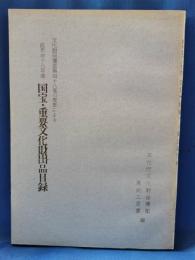 昭和48年度　国宝・重要文化財出品目録 : 文化財保護法第四十八条の規定による