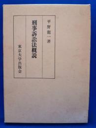 刑事訴訟法概説