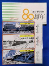 米子駅開業80周年記念入場券