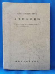 長井町内原遺跡　市立長井小学校,長井中学校校舎増改築に伴う埋蔵文化財発掘調査報告