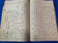 太平洋戦争戦時中の　「宿直日誌」　第四号〔昭和18年）、第五号〔昭和19年〜20年）　２冊　及び「工場自衛警備規定」「巡回路線図」入り