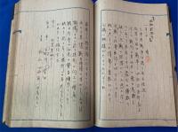 太平洋戦争戦時中の　「宿直日誌」　第四号〔昭和18年）、第五号〔昭和19年〜20年）　２冊　及び「工場自衛警備規定」「巡回路線図」入り