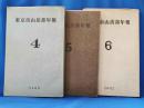 東京市山岳部年報　4・5・6