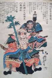 錦絵　上杉弾正大弼輝虎入道謙信・柿崎和泉守景家
