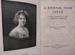A journal from Japan  A Daily Record of Life as Seen by a Scientist 