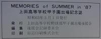 MEMORIES of SUMMER in '87  30年ぶりの甲子園
