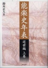 【未読品】【国内送料無料】  能楽史年表