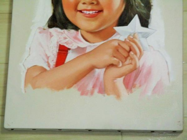 たのしい幼稚園 表紙画家・小林裕 昭和の児童画(少女 星) 肉筆原画